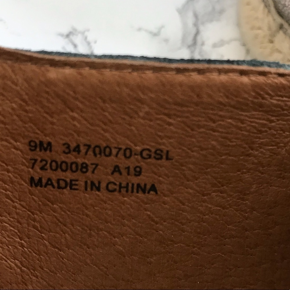 Frye Isbel Espadrilles metallic leather 9 bronze flat comfort - Picture 2 of 10
